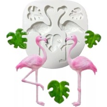 Siliko World Silikon Kalıp Mum Kalıbı Şeker Hamuru Kalıbı Flamingo Kalıbı