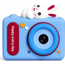 Epilons Mini Çocuk Kamerası 2 Inç Ekranlı Fotoğraf Video Çekimli Şarjlı Silikon Korumalı Dijital K