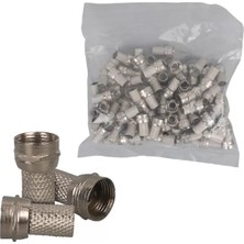 Motto Ticaret F Konnektör Rg6-U4 18MM Geniş (100 ADET)-UJ-2005