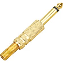 Motto Ticaret 3.5 mm Mono Gold Metal Jack Fiş