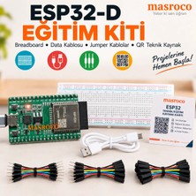 ESP-32D DevKitC V4 38 Pin Eğitim Kiti (Lehimli, Yeşil PCB)