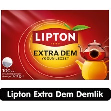Lipton Extra Dem Demlik Poşet Siyah Çay 100 Adet 1 Paket