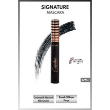 Note Cosmetics Signature Hacim ve Takma Kirpik Etkili Maskara - Ultra Siyah