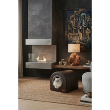 LeatherCave Deri Kedi ve Köpek Evi (Tinypati Mağara Yatak)