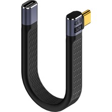 Silabor USB 4.0 Esnek Kısa Kablo, USB 3.1 Uzatma Kablosu, Tam Özellikli Veri Kablosu, 40 GB Aktarım Kablosu