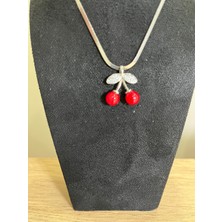 Javelin Paslanmaz Çelik Kolye(Cherry)