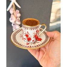 Onedekor 6 Kişilik Porselen Nostalji Kahve Fincanı Takımı