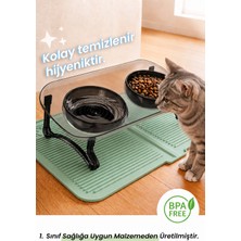 Pamit Toys Kedi Mama Kabı ve Temizlik Paspası