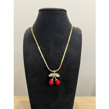 Javelin Paslanmaz Çelik Kolye(Cherry)