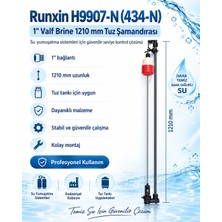 Runxın Runxin H9907-N (434-N) 1" Valf Brine 1210 Mm-Tuz Şamadarası Yumuşatma Sistemi Için