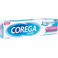 Corega Gün Boyu Güçlü Tutuş Diş Protez Yapıştırıcı Tat Içermez Krem 40 gr