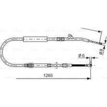 Bosch 1987477533 Fren Teli 1265 mm
