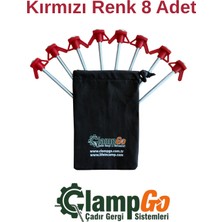 ClampGo Sert Zemin Çadır-Tente-Tarp Kazığı 8 mm Kalınlığında 21 cm Uzunluğunda 8 Adet