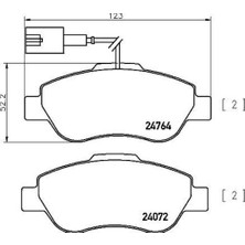 Brembo P24150 Fren Balatası Takımı Ka 1.2 Duratec.ka 1.3 Tdcı Duratorq 16V 1731171