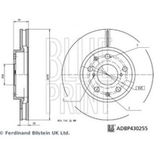 Blue Print ADBP430255 Fren Diski Byd Seal By 13582759