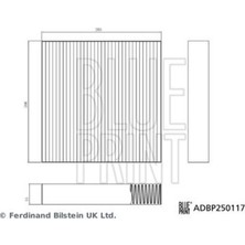 Blue Print ADBP250117 Kabin Filtresi Byd 1297584300