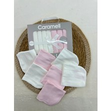 Caramell Desenli Penye Bebek Ağız Mendili 7'li (2 Paket)