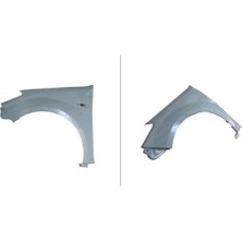 E.body 15032104 Ön Çamurluk Sandero Sol 09 12 Gri Dodik Delıklı