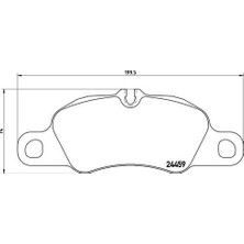 Brembo P65018 Ön Balata Porsche 911 2008 2019 Boxster 2012 2016 Boster 718 2016 Cayman 981 718 2013