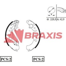 Braxis AC0095 Arka Fren Balatası Pabuç Egea 1.3 D 1.4 1.6 Fiat 500L 0.9 1.3 D 77367099