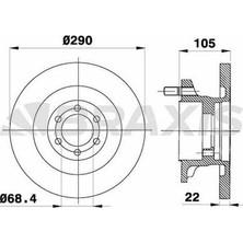 Braxis AD0323 Ön Fren Disk Aynası Iveco Daily Iı 99> 93821918