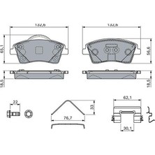 Bosch 0986460141 Ön Balata Volvo XC40 1.5t3 2019 2.0 D3 D4 T2 T4 T5 B4 B5 2018 16 Jant 31471409