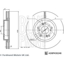 Blue Print ADBP430248 Fren Diski Byd Atto 3 By 13781672