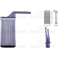 Autolux 314301322 Kalorifer Radyatörü Mekanik mt At 234X138X42 mm Citroen Ax Saxo 1.4gtı 15D 1991 20