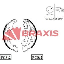 Braxis AC0062 Arka Fren Balatası (Pabuclu) Renault Clio Iı 98>03 Clio Iv 12> Symbol Iı 08> Symbol Iı