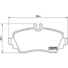Brembo P50036 Fren Balatası Ön Mercedes A Class W168 99 04 A1684201320