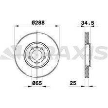 Braxis AE0047 Ön Fren Aynası Golf Iv 97> Bora 99> Polo V 09> Caddy Iıı A1 10> A3 96> Cordoba 02> Tol