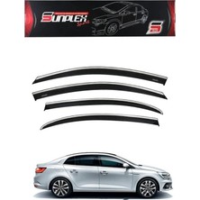 Kromlu Cam Rüzgarlığı Renault Megane 4 Sedan 2015+ 4 Parça Sunpleks 1020001