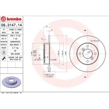 Brembo 08314714 Fren Diski Ön Standard Renault 7700716947