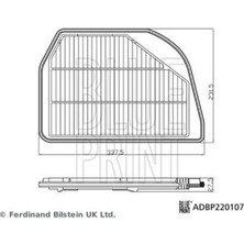 Blue Print ADBP220107 Hava Filtresi Suzuki Sx4 S Cross Akk4 -Sx4 S Cross Awd Akk4 Vitara Iıı Apk4 Vi
