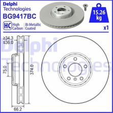 Delphi BG9417BC Bı Metalik Alüminyum Gövdeli Teklı Bmw 5 Serıes 7 Serıes Ön Sol 09 2008 02 2017 3411