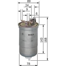 Bosch 0450906274 Yakıt Filtresi Dizel Polo Caddy Felicia Inca Ibiza Cordoba 6N0127401A