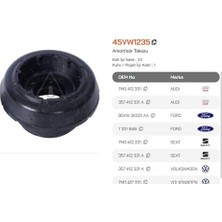 Asmetal 45VW1235 Amortisör Takozu Golf Iv Bora A3 Ibiza Leon Toledo Fabia 99 05 Üst
