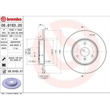 Brembo 08816321 Fren Diski X2 Smart Fortwo Cabrio Fr 514210112