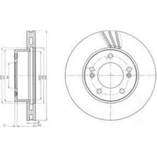 Delphi BG4207 Ön Fren Aynası Ssangyong Rodius .7 Xdı 05 4144121003 4144121001