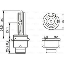Bosch 1987302914 Ampul Xenon Gigalight Hıd D2S 35 W P32D 1 0