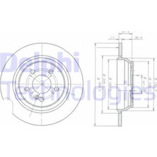 Delphi BG3725 Fren Diski Arka Mercedes S Class W220 98 05 2204230112