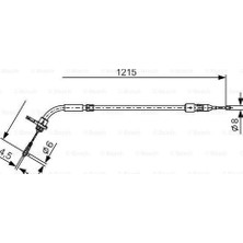 Bosch 1987477225 Fren Teli 1215 mm