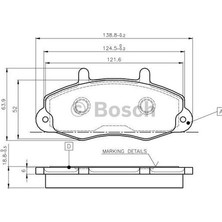 Bosch 0986TB2019 Ön Fren Balatası Transit T12 9101 4404777