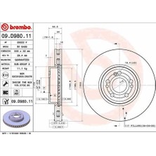 Brembo 09D98011 Fren Diski Ön Mercedes Gle Class V167 18 21 1674210601