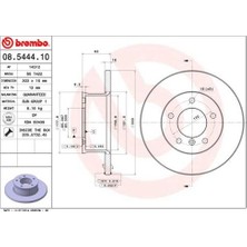 Brembo 08544410 Fren Diski Ön Standard Mercedes Benz 4604210012