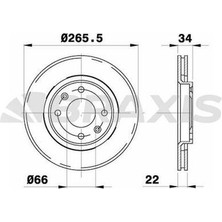 Braxis AE0003 Ön Fren Disk Aynası Berlingo Iı P206 Partner Iı 1.6 1.9d 1.6 Hdı Dw8 P1007 P206 P307 P