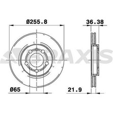 Braxis AE0001 Ön Fren Aynası Golf Iv 97> Golf V 03> Bora 98> Polo Iıı 94> Polo Iv 01> FO05 A1 10> A2