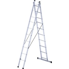 Sözbir Merdiven 2X3=6 Mt +1 A Tipi Alüminyum Sürgülü Merdiven 63x25 Çok Amaçlı/Pratik/Kolay