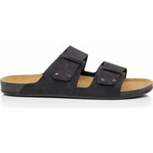 Look Life Erkek Suni Deri Rahat Günlük Sandalet Terlik Büyük No 46-47-48-49
