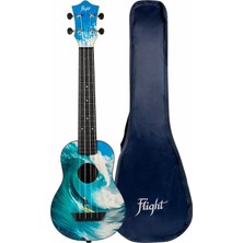 Flight TUSL25 Surf Travel Concert Scale Soprano Ukulele